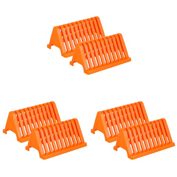 NICEXMAS 6 pcs Glass Slide Drain Racks Glass Slide Drying Stands Glass