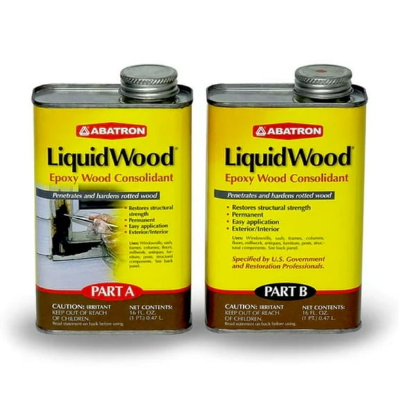 Abatron: LiquidWood Epoxy Wood Consolidant Kit - 2 Pint