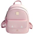 thumbnail image 1 of Mochila De Ocio De Moda Con Mini Bolso De Cuero De Gato Lindo Para Mujer, 1 of 5