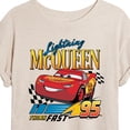 thumbnail image 3 of Disney Cars - Lightning McQueen Think Fast - Women's Oversized T-Shirt, 3 of 5