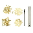 thumbnail image 3 of Copper Rivets Burrs Kit, DIY Leather Craft High Hardness Copper Rivets With Setters Rust Proof Studs  For Clothing Style A,Style C, 3 of 8
