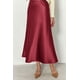 thumbnail image 3 of Falda PRETTYGARDEN 2025 Midi de Satén Rosa Talle Alto XL, 3 of 7