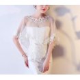thumbnail image 3 of YooGuoGuo Women Lace Wedding Shawls Wrap Bridal Embroidered Shrug Bolero Cape Shoulder Covers Up Evening Prom Party Dress, 3 of 6