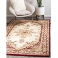 thumbnail image 2 of Unique Loom Color Bordered Traditional Area Rug, Beige/Red/Off-White, 9' 0 x 12' 0, 2 of 8