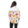 thumbnail image 4 of FORMRS Womens Scarf Winter Soft Long Big Warm Shawls Wrap Tassel Scarves, Blue Leaves, 4 of 9