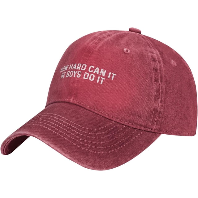 How Hard Can It Be Boys Do It Hat Men Baseball Cap Graphic Hat