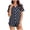 Dark Blue, variant on Yuanlook Women's Comfort Polka Dot Nightwear Set, Button-Up Top & Shorts, S-XXL