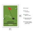 thumbnail image 2 of The Empress Hotel - Victoria Canada - Play Golf - Canadian Pacific - Vintage Travel Poster by Norman Fraser c.1938 - Fine Art Rolled Canvas Print 27in x 40in, 2 of 4