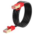 thumbnail image 1 of Outdoor Cat 6 Ethernet Cable 10ft, XXONE 26AWG Heavy-Duty Cat6 Networking Cord Patch Cable RJ45 LAN Wire Cable FTP Waterproof Direct Burial, 1 of 4