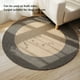 thumbnail image 4 of Alfombra Redonda De Yute Estilo Retro Nórdico Alfombra Circular Dormitorio Pasillo, 4 of 7