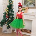 thumbnail image 4 of Christmas Cosplay Costume Tutu Dress Xmas Girl's Clash Mesh Dress Kids Dress Up Outfits Party Birthday Stage Performance Gift, 4 of 5