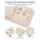 thumbnail image 5 of Estuche organizador de viaje para joyas BAGSMART Roll, plegable, color beige, 5 of 7