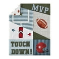 thumbnail image 5 of Sweet Jojo Designs Football Green Brown and Red Toddler Bed Comforter 5 Piece Bedding Set, 5 of 5