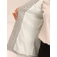 thumbnail image 5 of Chaqueta sin mangas con solapa de tweed a cuadros para mujer con bolsillos Blanco L, 5 of 6
