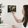 thumbnail image 5 of Elephant Stock Push Pin World Map - Gold Wall Art - Map Canvas Art - 12" x 8", 5 of 8