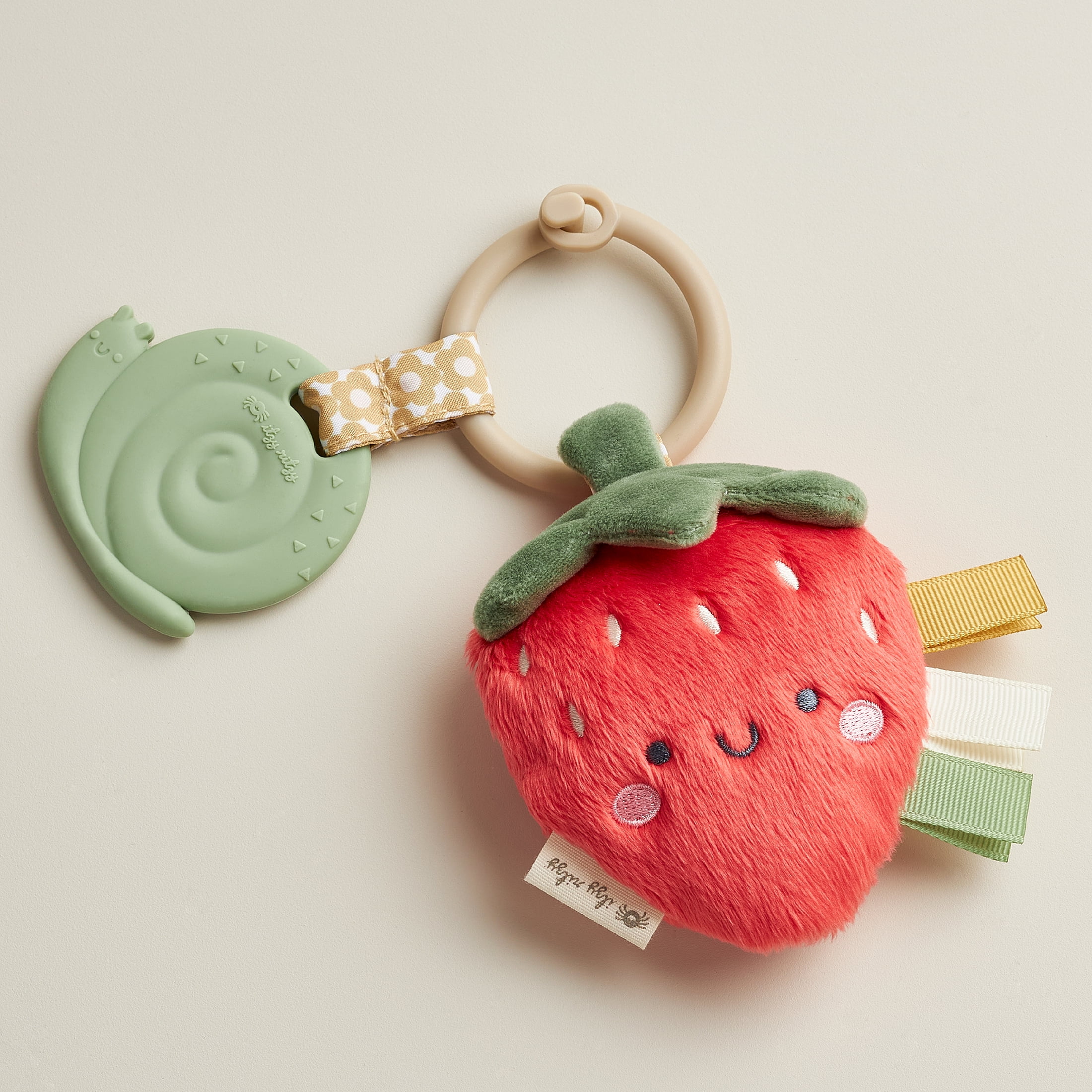 Itzy Ritzy Itzy Pal Strawberry Infant Toy and Teether
