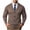 Khaki, variant on Cardigan Sweater Mens Stylish V Neck Button Knit Stretchy Fall Jackets for Men Casual Solid Color Long Sleeve Tops for Daily Commute L