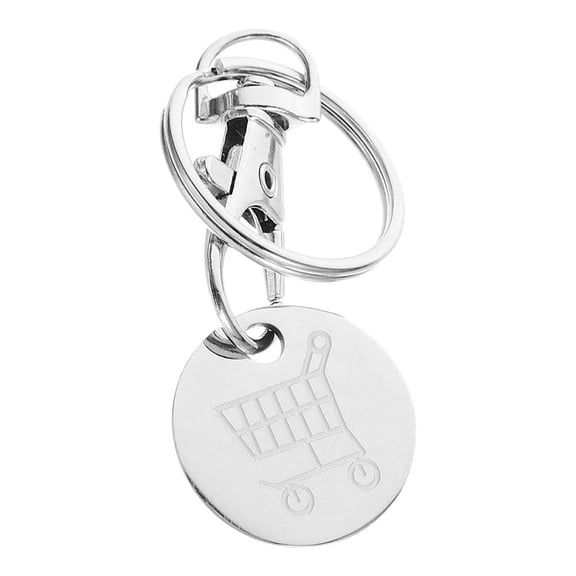 KAJNBN Stainless Grocery Cart Remover Keychain 1Pcs Sleek Shape for Supermarket Cart Pendant