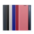 thumbnail image 1 of Funda de teléfono para Samsung Galaxy A20S, A50, A70, A70S, A51, A31, M40S, A71, 2020, 5G, con ventana lateral, de cuero transparente, 10 unids/lote Fivean unisex, 1 of 2