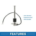 thumbnail image 5 of Unique Bargains Fuel Sending Unit and Gauge Kit 7.48" Length Boat Fuel Sending Unit Marine Fuel Sender Unit Metal Silver Tone White 1 Set 240-33 Ohm, 5 of 6