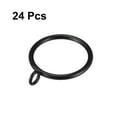 thumbnail image 3 of Unique Bargains Curtain Rings Metal 1.5 Inch Inner Dia Drapery Ring for Curtain Rods Black 24 Pcs, 3 of 3
