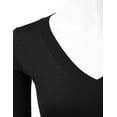 thumbnail image 4 of JJ Perfection Women's Long Sleeve V-Neck Pullover Sweater with Plus Size, 4 of 4