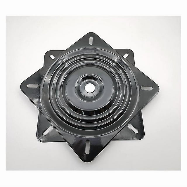 360 Rotating Bearing Swivel Plate - Square Bearing Swivel Plate Turntable, 6-inch Rotating Plate for Table, Chair, TV (Black)