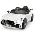 thumbnail image 1 of VOLTZ TOYS Voiture Électrique pour Enfants 12 V sous Licence Mercedes-Benz AMG GTR - Voiture de Sport Électrique avec Télécommande, Lumières DEL et Musique - Blanc, 1 of 7