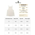 thumbnail image 6 of Unique Bargains Women's Plus Size Adjustable Straps Denim Bib Overall Dress Jumper 1X White, 6 of 6