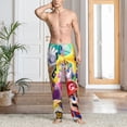 thumbnail image 6 of Lsque Mario Print Men's Pajama Pants, Lounge Pant - Comfortable Home Wear,Elastic Waistband, Stylish Design-X-Large, 6 of 9