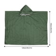 thumbnail image 4 of Chubasquero Multifuncional Adultos Film Aluminio Reversible Verde Militar Verde, 4 of 4