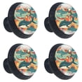 thumbnail image 2 of 4 Pcs Whale Knobs for Kitchen Cabinet Cupboard Dresser Bookcase Drawer Pulls Handles Round Home Decor, 2 of 8