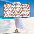thumbnail image 3 of Zufioo Rose Flowers Print Silver Fox Fleece Beach Towel 27.5x55in, Super Absorbent Bath Towel, Suitable for Adult Beach, Swimming Pool and Home Use-One Size, 3 of 6