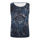 thumbnail image 4 of Mujeres moda sexy sin mangas flor pirnt chaleco cuello redondo impreso tops camiseta chaleco blusa tops Pompotops lopia991370, 4 of 5