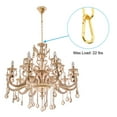 thumbnail image 6 of Uxcell 6 Feet Gold Finish Lighting Hanging Chain, Metal Looping Chain for Hanging Plant Pendant Chandelier Light Fixture, 6 of 7