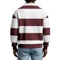thumbnail image 3 of Mens Manga Larga Vintage de Moda Impresión Casual Color Sólido Botón Turndown Collar Camisa para el Verano Al Aire Libre, 3 of 5