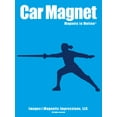 thumbnail image 1 of Magnets in Motion Fencer Female Car Magnet Blue, 1 of 4