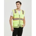 thumbnail image 7 of Toptie US Size Big High Visibility Mesh Safety Vest with Pockets Soft Breathable, 7 of 7