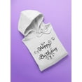 thumbnail image 3 of Happy Birthday Quote Hoodie Women -SPIdeals Designs, Female Large, 3 of 4