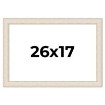 26x17 Frame White Real Wood Picture Frame Width 1.75 inches | Interior Frame Depth 0.5 inches |