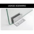 thumbnail image 3 of 2pcs F-type Glass Sliding Door Holder, Automatic Door Swing Stop, Sliding Door U-shaped Sequencer, 3 of 5