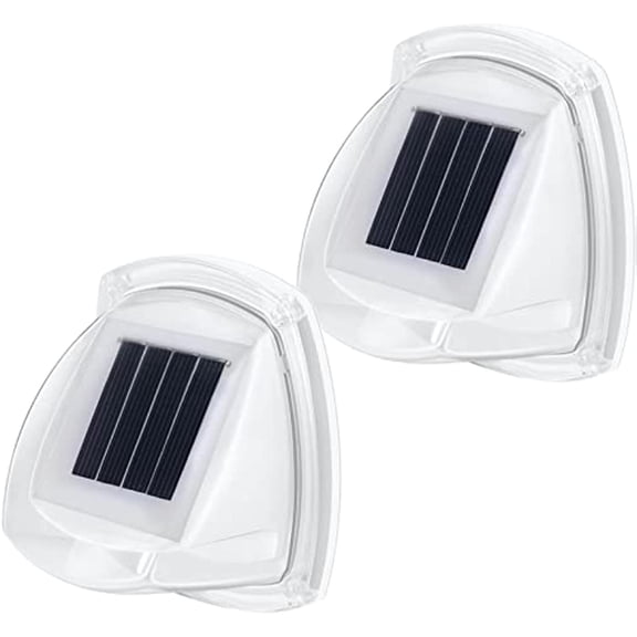 LINLIN Solar Outdoor Lights, Waterproof 8LED Solar Wall Light Lawn Fence Walkway Decorative Night Lamps for Home Pathway Street Courtyard Steps Garden Decoration