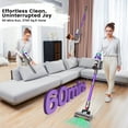 thumbnail image 3 of PINICO Cordless Vacuum Cleaner, 550W/48kPa Stick Vacuum with Intelligent Display, Vacuum Cleaner with Anti-Tangle Brush and 60 Mins Runtime, Perfect for Pet Hair, Carpet, and Hard Floors, 3 of 7