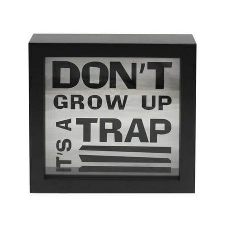 

Kole Imports AB809-4 Dont Grow Up Its A Trap Decorative Hangable Wooden Sign - Pack of 4