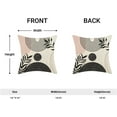 thumbnail image 6 of Boho Pillow Covers 18x18 Set of 2, Bohemian Mid Century Style Pink Black Throw Pillow Covers Linen Farmhouse Vintage Abstract Art Boho Decor Cushion Case Boho Home decor For Couch Sofa Outdoor, 6 of 6