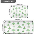 thumbnail image 3 of GZHJMY Christmas Trees Kitchen Mat - Cushioned Anti Fatigue Kitchen Rug Set of 2, Non Slip Waterproof Kitchen Mats for Kitchen, Laundry, Sink, Office 19.7"×27.6"+19.7"×47.2" Carpet Runner, 3 of 7