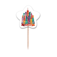 thumbnail image 1 of USA America Beautiful Castle Architecture Toothpick Flags Star Lable Cupcake Picks, 1 of 3