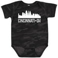 thumbnail image 3 of Inktastic Cincinnati Ohio Skyline City Silhouette Boys or Girls Baby Bodysuit, 3 of 5
