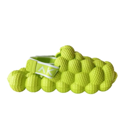 

Boys And Girls Casual Bubble Slides Non-slip Slip-on Soft Comfortable Platform Sandals With Hook And Loop Fastener Spring And Summer