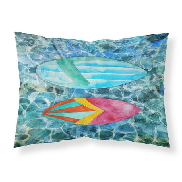 Carolines Treasures BB5366PILLOWCASE Surf Boards on the Water Fabric Standard Pillowcase